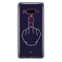 F**k U: HTC U12+ Transparant Hoesje