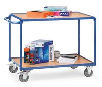 Fetra Hauptartikel 2940 Tafelwagen Staal Poedercoating Laadvermogen (max.): 250 kg Stralend blauw (RAL 5007) - thumbnail