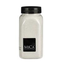Mica Decorations decoratie zand - 650ml - wit - hobby zandkorrels - sierzand