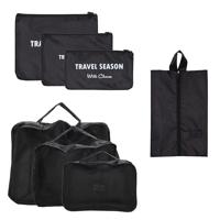 Charm London Packing Cubes Set - 6-delige Reisset Zwart Charm London Packing Cubes Set - 6-delige Reisset Zwart