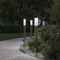 Bolderverlichting met stopcontact 3 stuks 80 cm RVS IP44