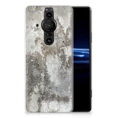 Sony Xperia Pro-I | TPU | Siliconen hoesje | Beton Print