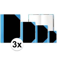 3x Schriften A4 formaat harde kaft   -