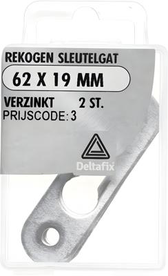 Rekogen sleutelgat 62x19mm vz 2st - Deltafix