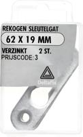 Rekogen sleutelgat 62x19mm vz 2st - Deltafix