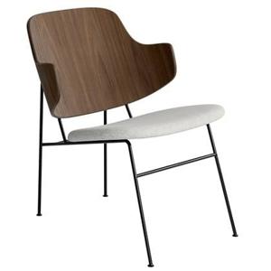 Audo Copenhagen The Penguin fauteuil walnoot, zitting Hallingdal 65