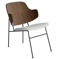 Audo Copenhagen The Penguin fauteuil walnoot, zitting Hallingdal 65