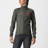 Castelli Squadra stretch fietsjack lange mouw groen dames L