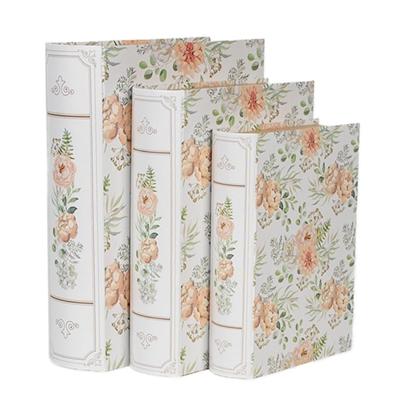 Clayre & Eef opbergboeken bloem set a 3