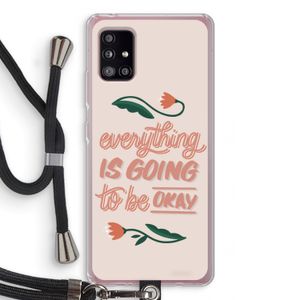 Optimistic flower girl: Samsung Galaxy A51 5G Transparant Hoesje met koord