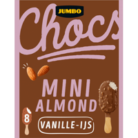 Jumbo Chocs Mini Almond VanilleIJs 8 Stuks 304 g