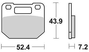 TRW Brake pad mcb 556 organic standard
