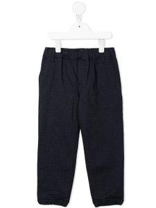 Emporio Armani Kids pantalon à taille élastiquée - Bleu