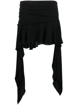 Blumarine jupe évasée à design asymétrique - Noir