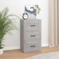 Dressoir 40x33x70 cm bewerkt hout grijs sonoma eikenkleurig - thumbnail