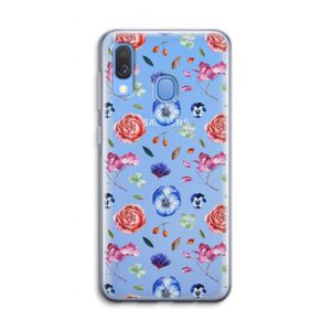 Bloemetjes: Samsung Galaxy A40 Transparant Hoesje