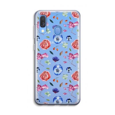 Bloemetjes: Samsung Galaxy A40 Transparant Hoesje