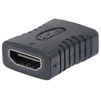 Manhattan 353465 HDMI Adapter [1x HDMI-bus - 1x HDMI-bus] Zwart Vergulde steekcontacten - thumbnail