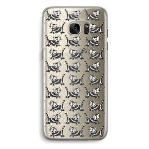 Zwarte poes: Samsung Galaxy S7 Edge Transparant Hoesje