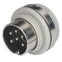 Hirschmann 930 966-517-1 DIN-connector Stekker, recht Aantal polen: 6 Grijs 1 stuk(s)