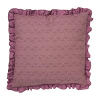 Kussen ruches - roze - 45x45 cm
