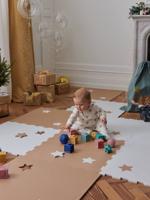 Groot tapijt met 9 schuimtegels bruin Groot tapijt met 9 schuimtegels bruin