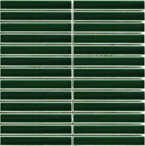 Mozaïek tegels Piano Kitkat Fingers Groen 29,6x29,9 - Rechthoek Wandtegels Geglazuurde porseleinen steengoed