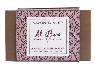 Al Bara Aleppo Zeep Pure Olijfolie & Roze Klei