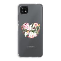 GRL PWR Flower: Samsung Galaxy A22 5G Transparant Hoesje