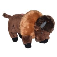 Pluche knuffel Bizon/buffel van 20 cm - thumbnail