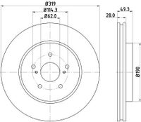 Remschijf 8DD355114981