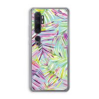 Tropical Palms Blue: Xiaomi Mi Note 10 Pro Transparant Hoesje