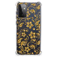 Samsung Galaxy A72 4G/5G Case Gouden Bloemen - thumbnail