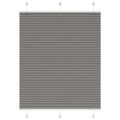 Pliss rolgordijn 105x150 cm stofbreedte 104,4 cm antraciet