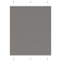 Pliss rolgordijn 105x150 cm stofbreedte 104,4 cm antraciet