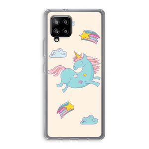 Vliegende eenhoorn: Samsung Galaxy A42 5G Transparant Hoesje
