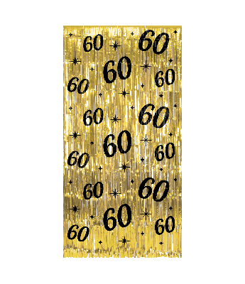 Deurgordijn goud 60 200x100cm