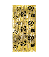 Deurgordijn goud 60 200x100cm - thumbnail