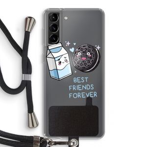 Best Friend Forever: Samsung Galaxy S21 Plus Transparant Hoesje met koord