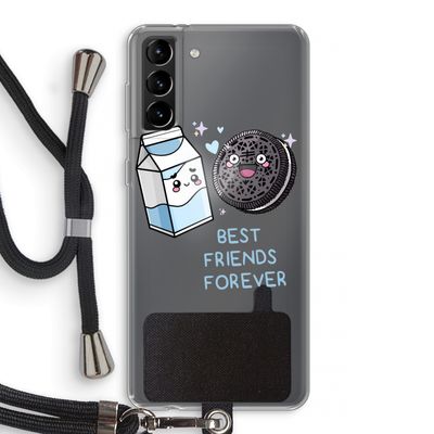 Best Friend Forever: Samsung Galaxy S21 Plus Transparant Hoesje met koord