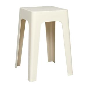 Home Deco Factory zit krukje/stoel - creme wit - D34 x H47 cm - Stapelbaar