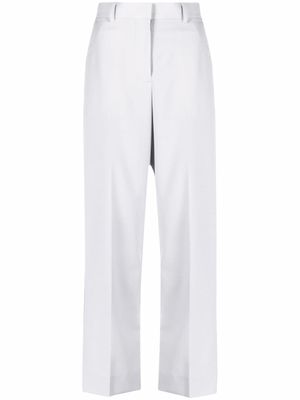 sacai pantalon droit à rayures latérales - Gris