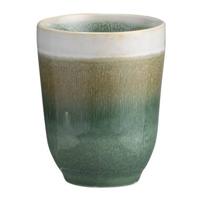 Mok Fia - turquoise - stoneware - 10xØ8 cm - Leen Bakker