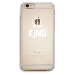 King zwart: iPhone 6 Plus / 6S Plus Transparant Hoesje