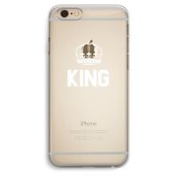 King zwart: iPhone 6 Plus / 6S Plus Transparant Hoesje