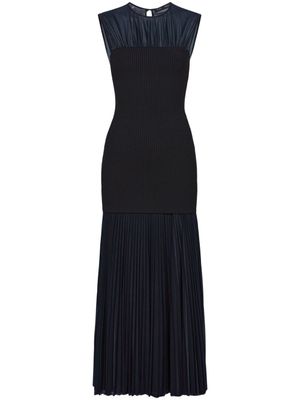 Proenza Schouler robe Niki à effet de transparence - Bleu