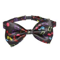 Verkleed vlinderstrikje met muzieknoten - zwart - muziek/musical thema accessoires Verkleed vlinderstrikje met muzieknoten - zwart - muziek/musical thema accessoires