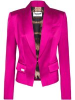 Philipp Plein blazer en satin Sartorial à simple boutonnage - Rose - thumbnail