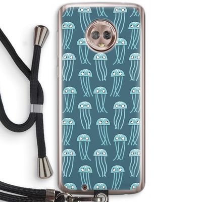 Kwallie: Motorola Moto G6 Transparant Hoesje met koord