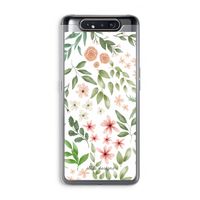 Botanical sweet flower heaven: Samsung Galaxy A80 Transparant Hoesje